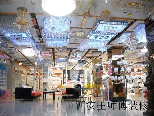 灯饰店装修效果图 如何挑选到称心如意的灯具