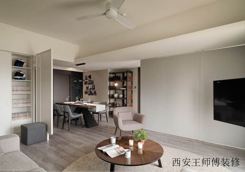 朴素北欧设计风格家居室内隔断设计图