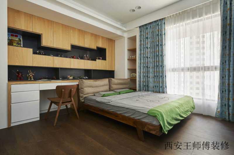 家居儿童房宜家窗帘装饰图