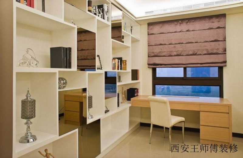 现代家居书房窗帘装饰