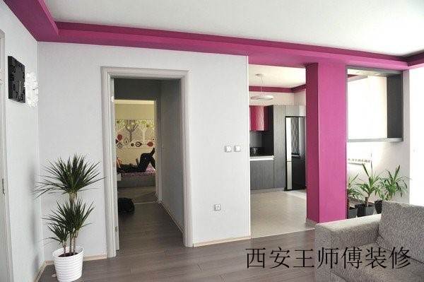 紫色小户型玄关装修设计效果图片