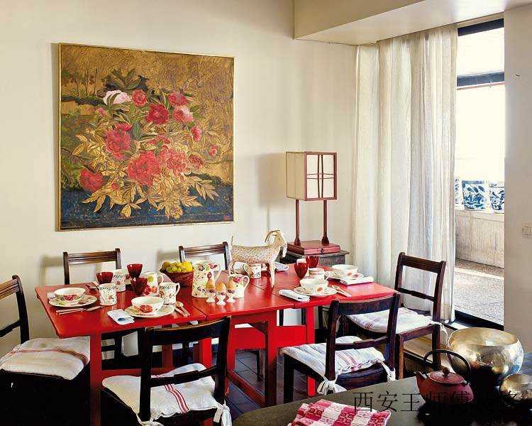 乡村田园风格室内休闲餐厅阳台过道设计