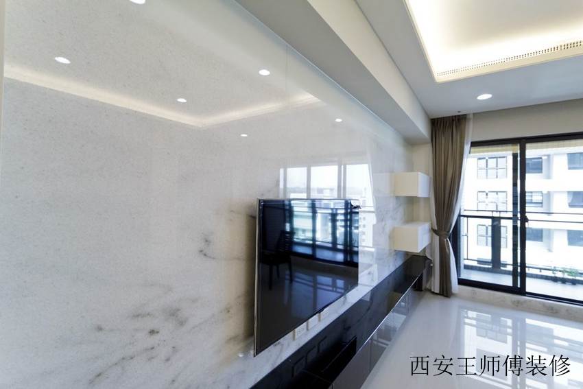 时尚简约大理石电视背景墙装饰效果图