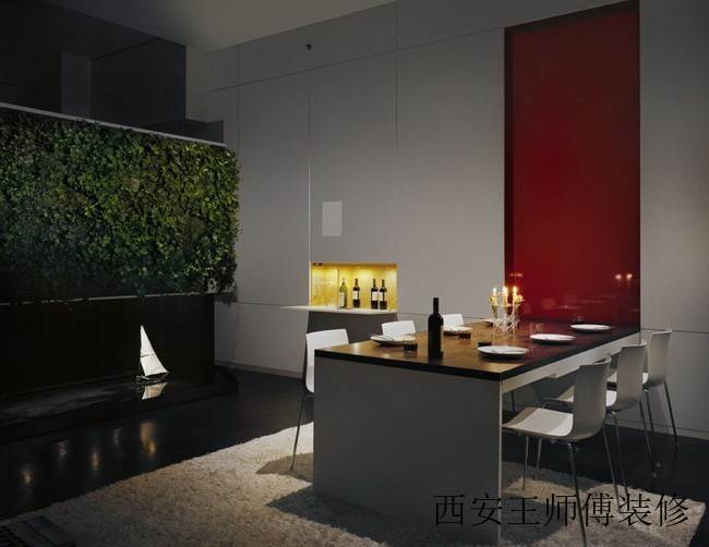 浪漫简约复式楼餐厅布置