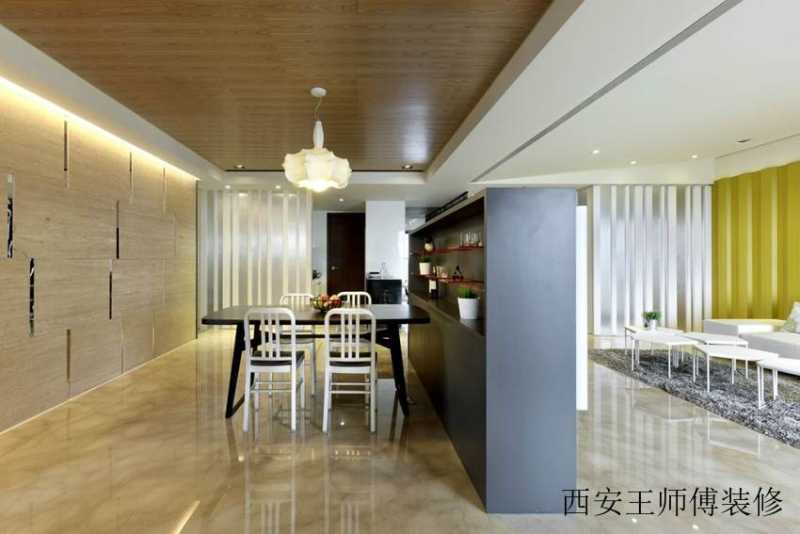 现代简约装修餐厅吊顶设计