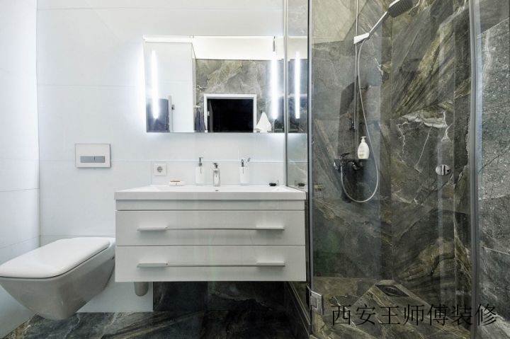 时尚潮流现代卫生间局部图