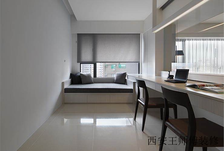 现代简约书房地台床设计