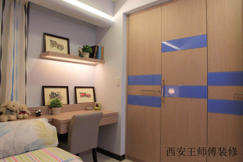 时尚现代儿童房衣柜装饰