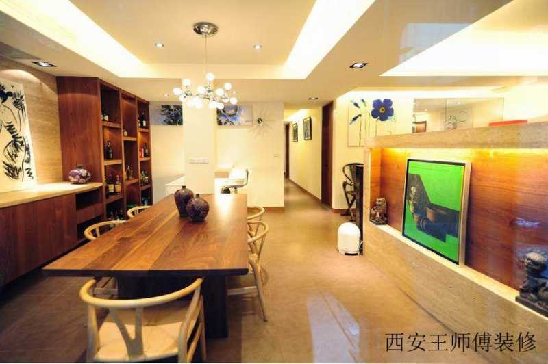 现代简中式设计餐厅装修图
