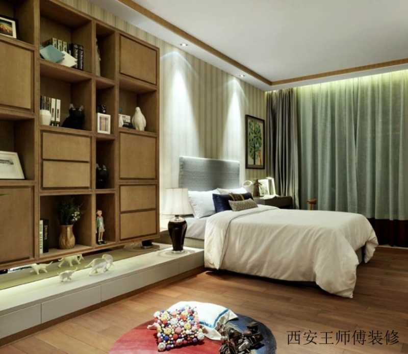 清新优雅新中式风格儿童房设计装修图