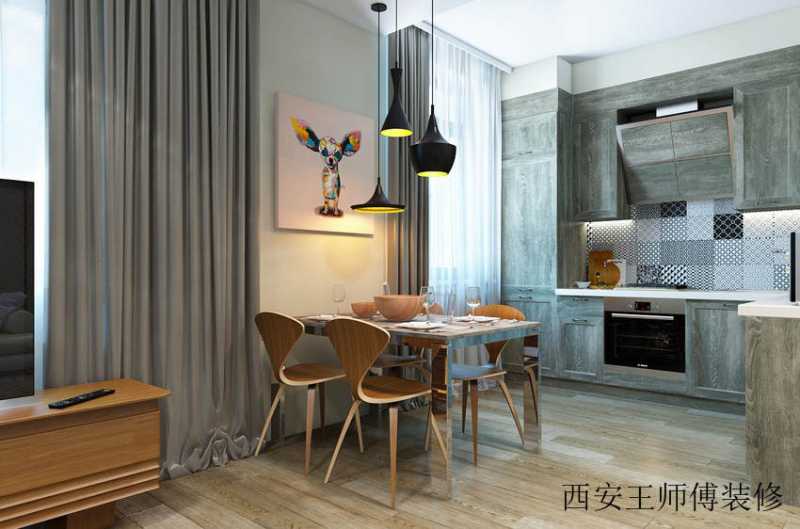 现代艺术风餐厅布置效果图