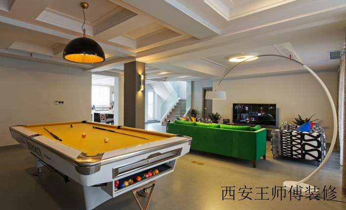 简约现代别墅室内吊顶装修效果图