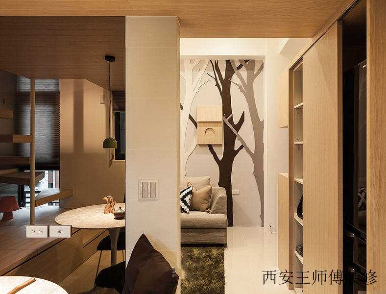 现代风格设计隔断墙案例图片