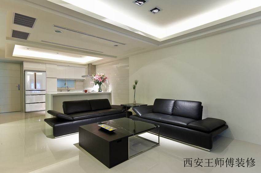 简洁现代客厅家具装饰图