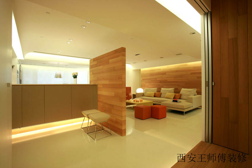简约现代三居室内隔断墙设计