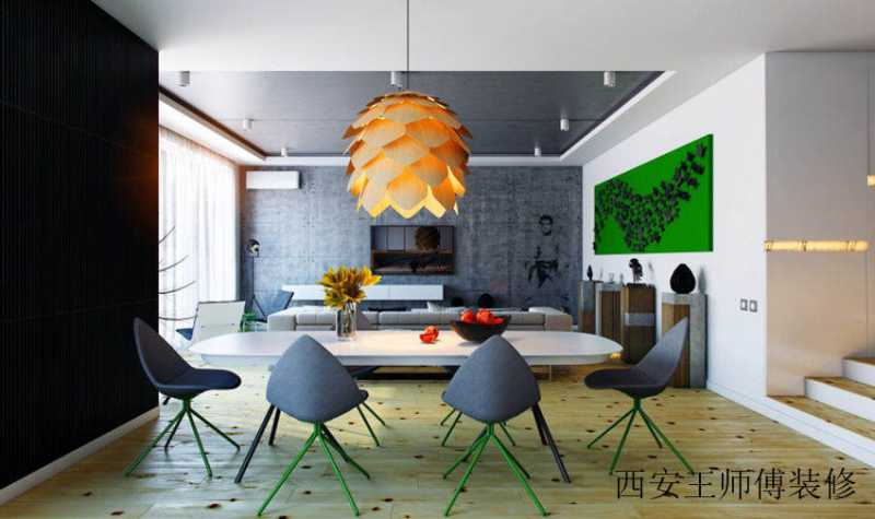 时尚现代餐厅布置效果图