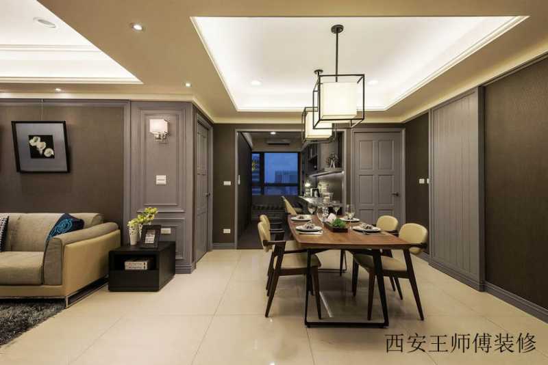 简中式现代餐厅装修效果图