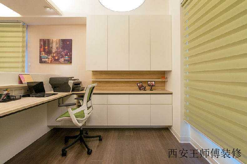 现代简约书房收纳柜设计