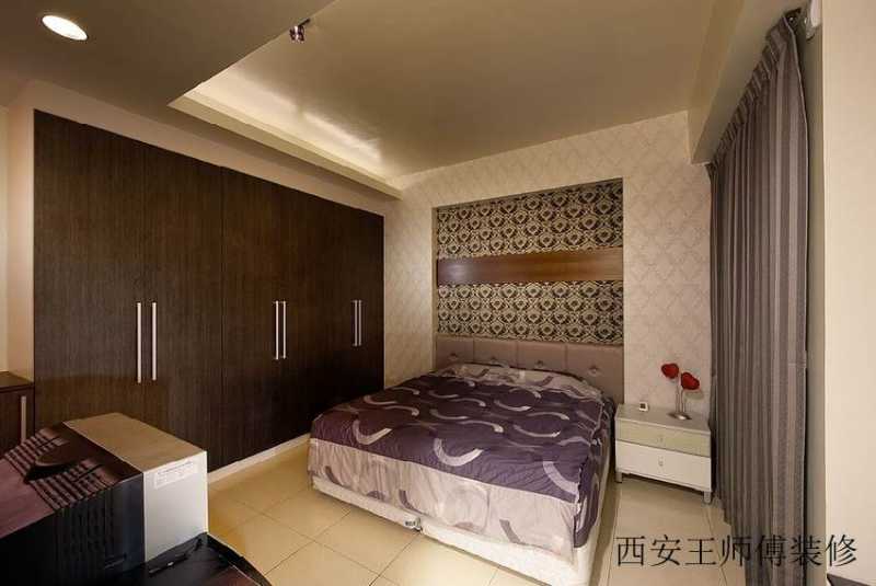 时尚现代卧室实木衣柜定制效果图