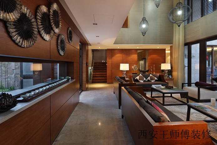 前卫时尚现代风格别墅客厅装饰图片