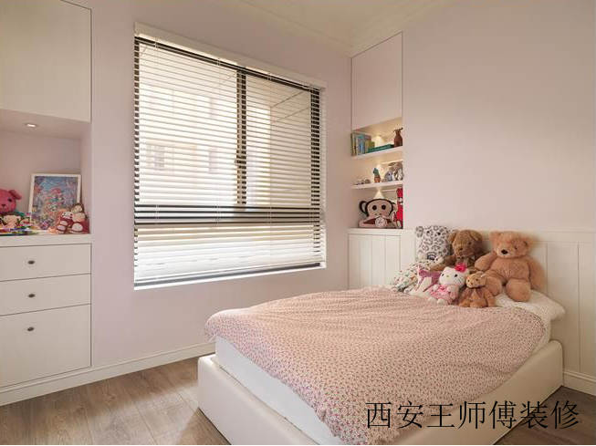 现代粉嫩可爱儿童房装潢效果图