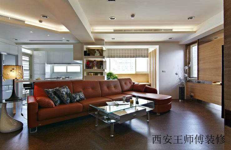 现代时尚公寓沙发摆放图