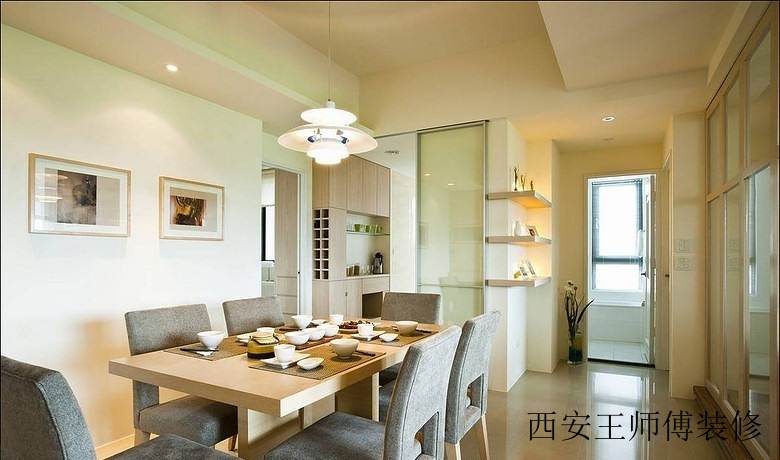 简约日式餐厅吊灯搭配图