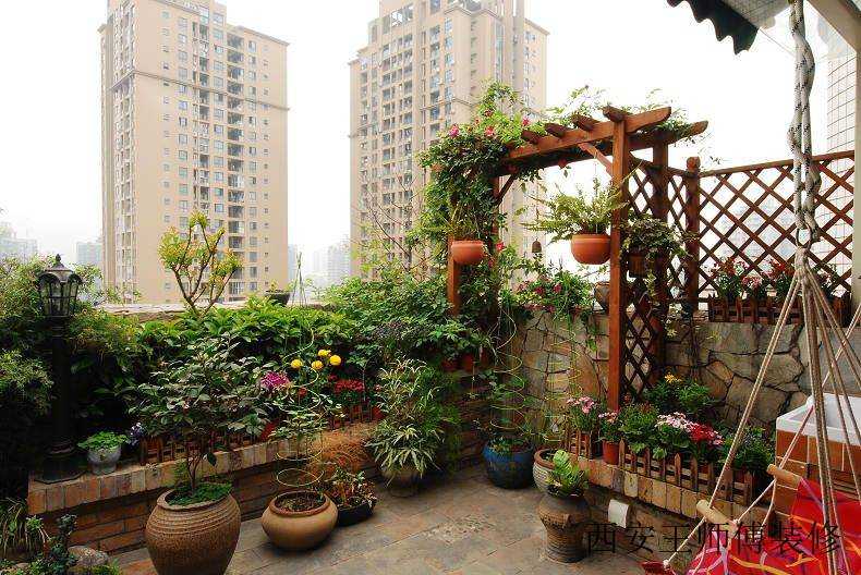 动感娱乐现代顶楼花园设计效果图