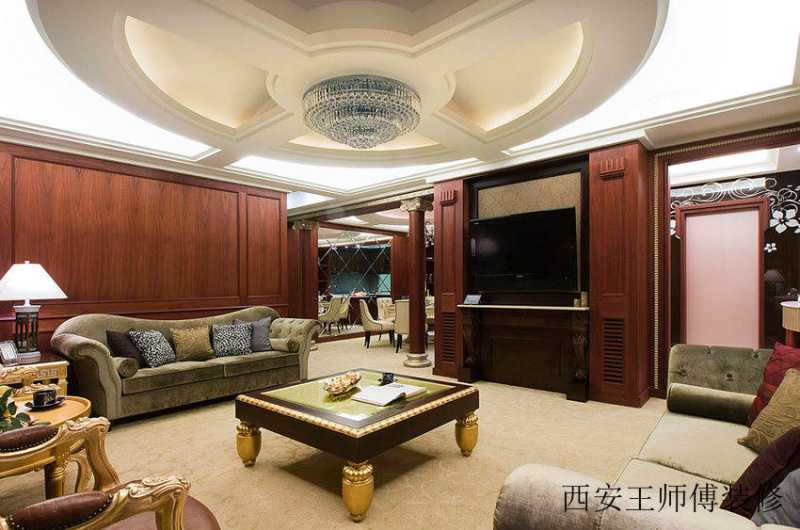 华丽大气简欧客厅展示图