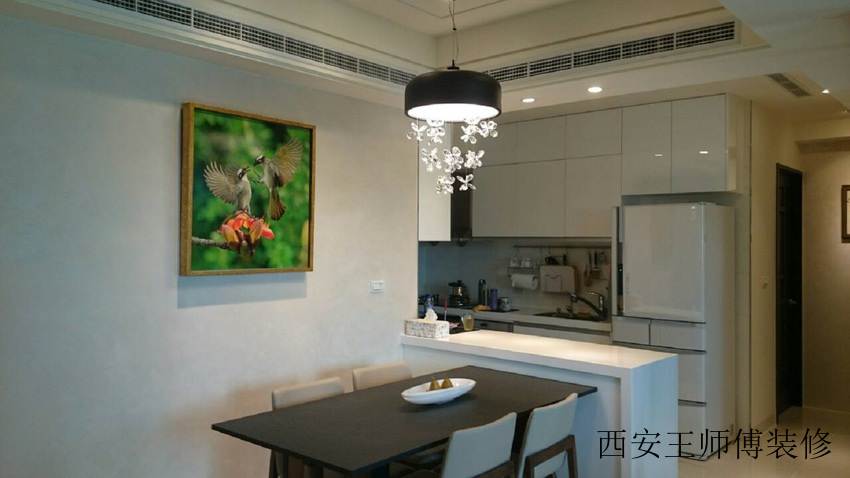 现代家装餐厨房 吧台隔断效果图