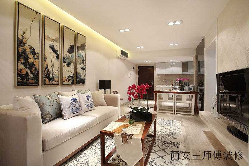 新中式风格客厅挂画欣赏