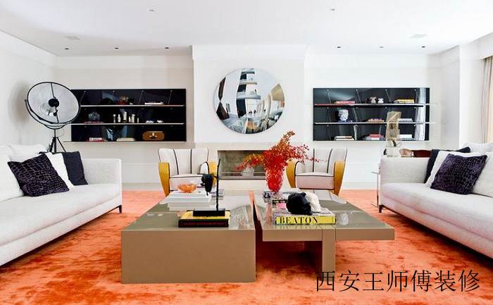 活力四射后现代风两居客厅装潢案例图