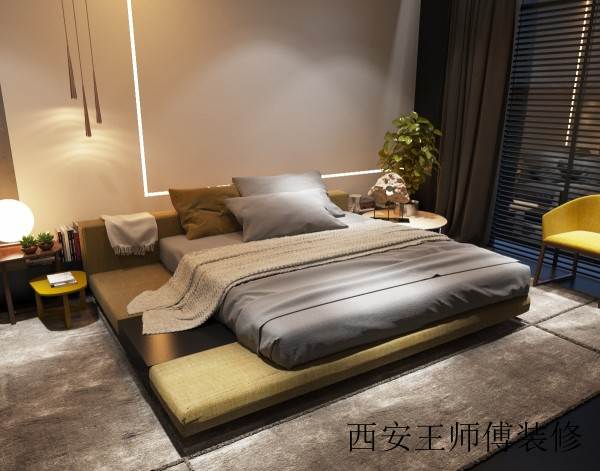 素雅现代卧室时尚床设计