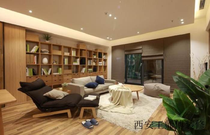 实木简约现代客厅效果图