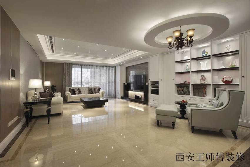 公寓室内简欧吊顶效果图