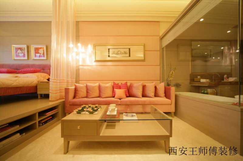 简美日式沙发装饰图