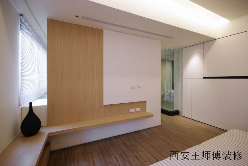 简约日式家居原木背景墙设计