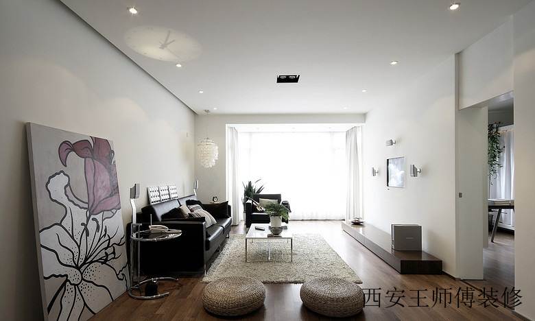 幽静简雅简约装修风格二居客厅设计图 