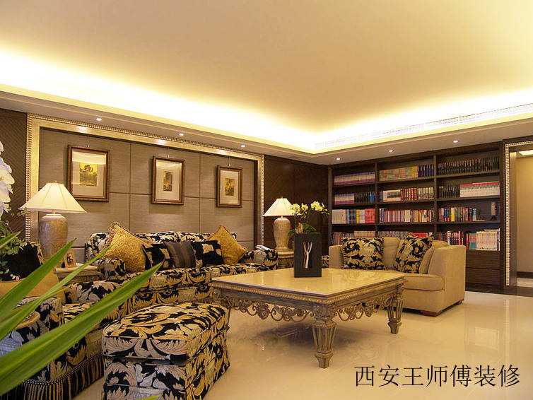 简中式现代家居客厅效果图