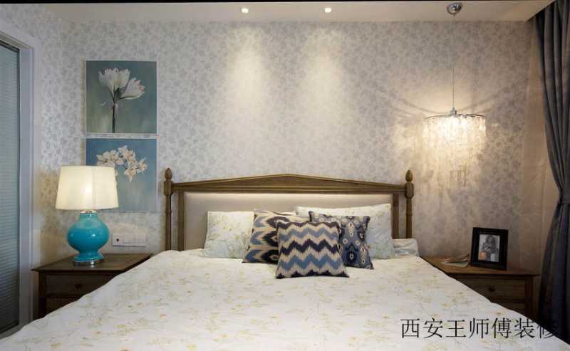浪漫简欧卧室灯具装饰图