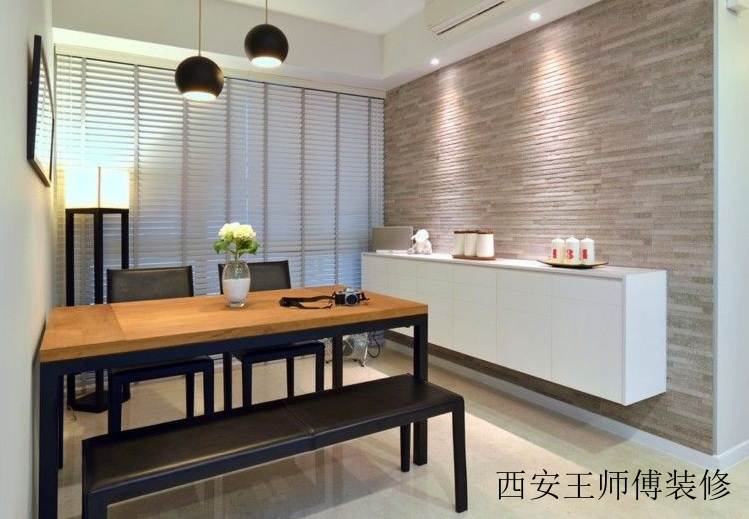 素雅现代简约公寓餐厅设计装饰图