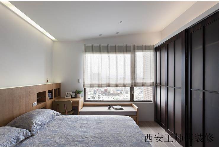简洁日式风格卧室设计装修欣赏图