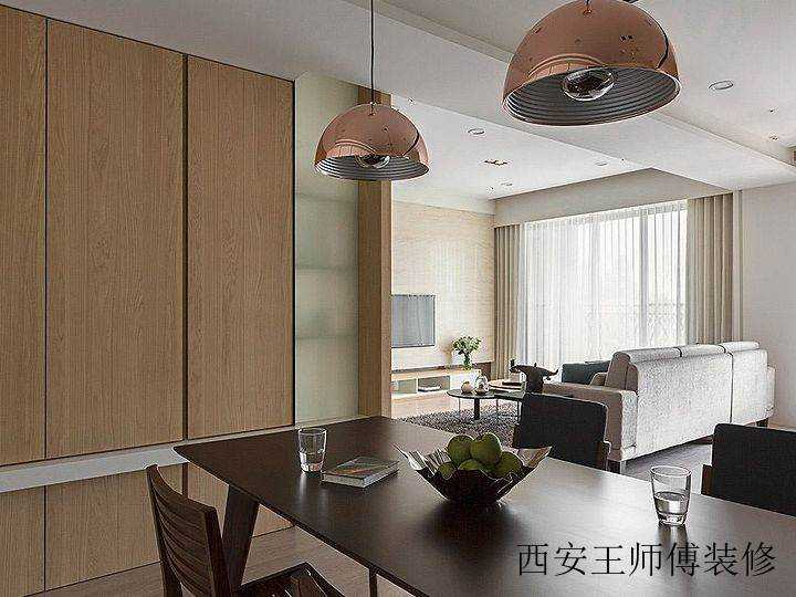 简约日式餐厅吊灯装饰效果图