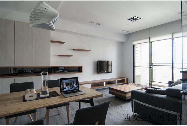 简约宜家风格餐客厅一体设计装修效果图