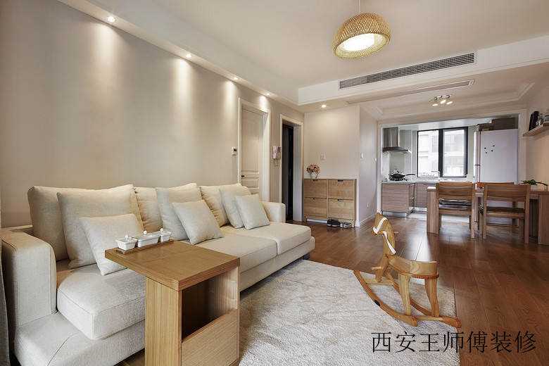 清新纯木北欧风格二居室室内装修图