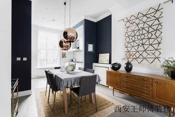 经典混搭北欧风格餐厅设计效果图