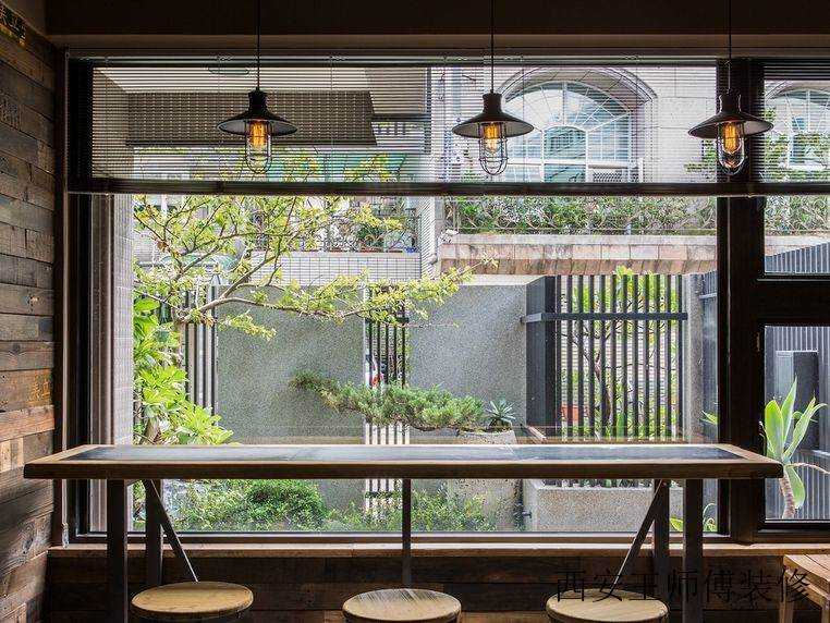 个性复古混搭loft工业风吧台装饰
