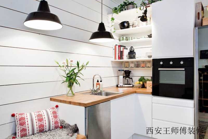 简约北欧小户型厨房效果图