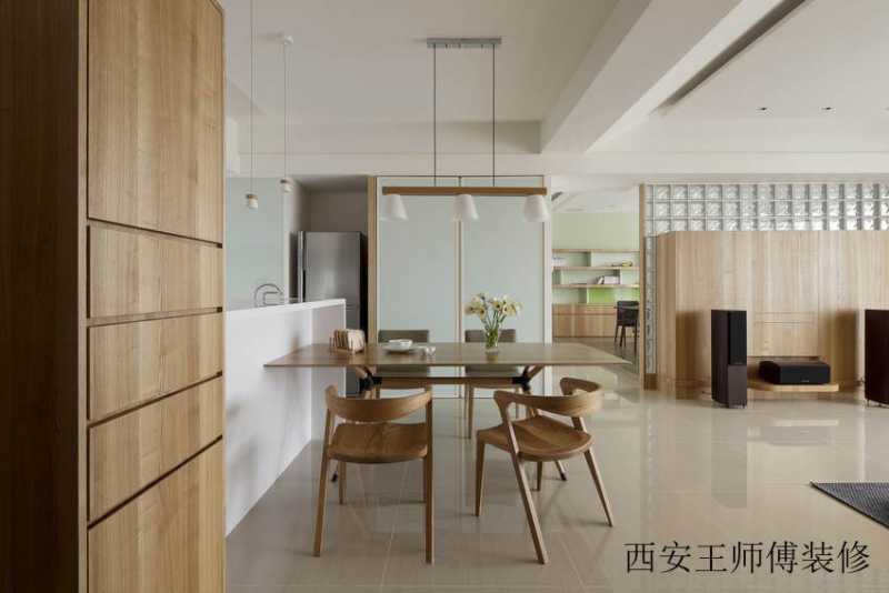 原木简约两居室内装修效果图