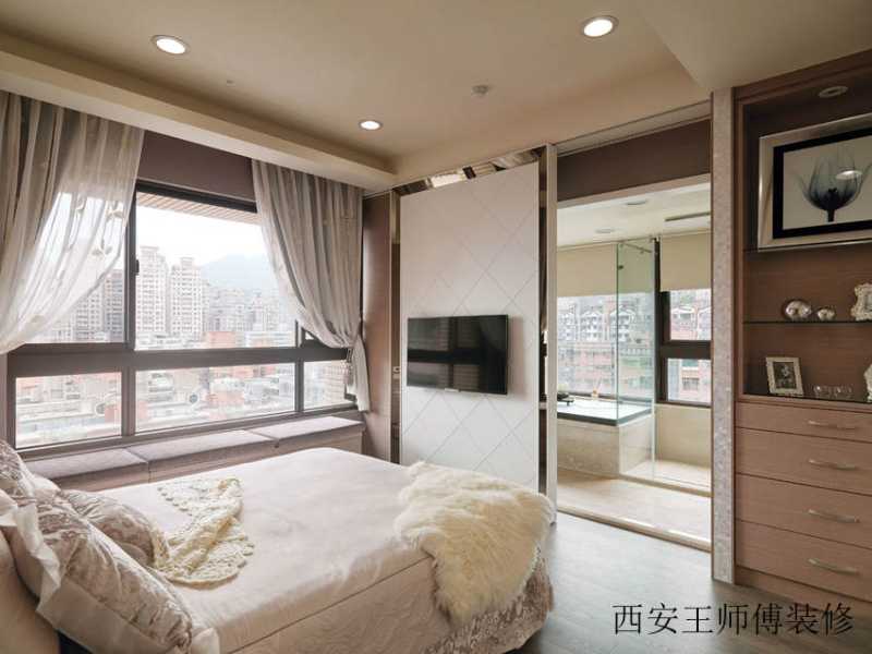 现代家装卧室垭口隔断设计